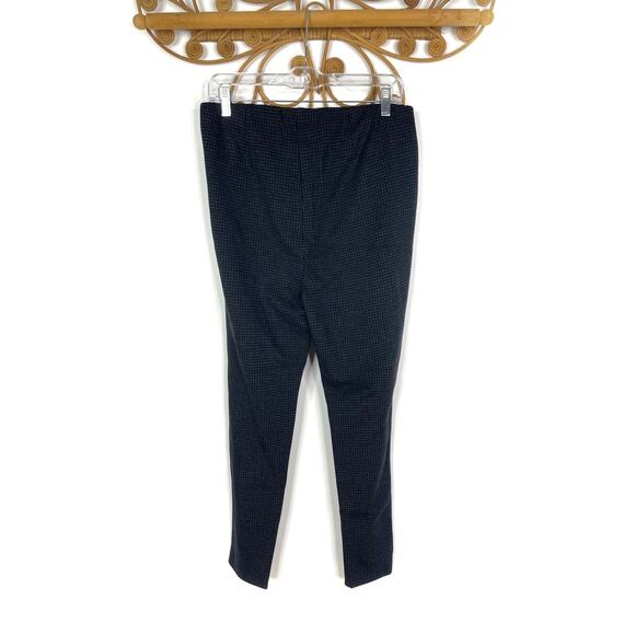 New J. Jill ponte legging black charcoal houndstooth L - Picture 3 of 5